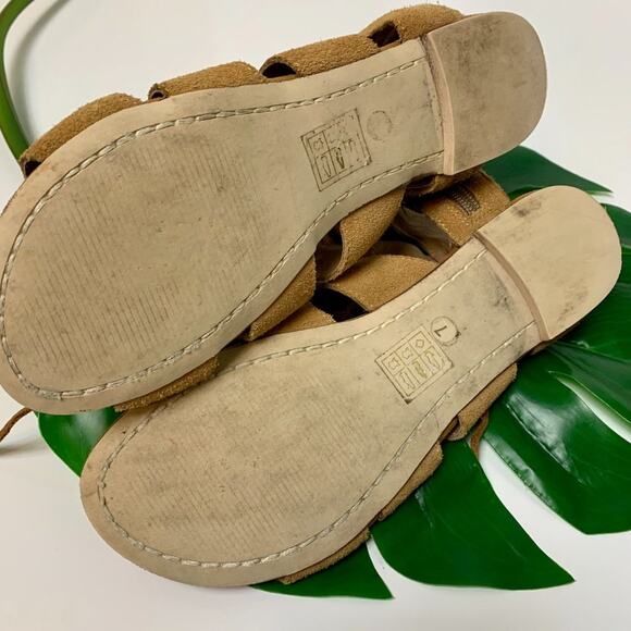 Jeffrey Campbell Gladiator Sandals Redondo Suede Leather Size 7 - Picture 13 of 15